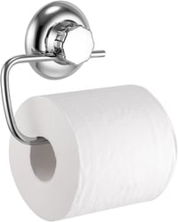 MaxHold Fúrás Nélküli WC-Papír Tartó - Tapadókorongos Vákuum Rendszer - Rozsdamentes Acél - 10 kg Teherbírás - Fürdőszobába és Konyhába 1