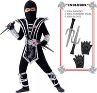 Ninja jelmez szett 8-10 éveseknek, kiegészítőkkel 2