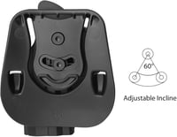 Toc pentru pistol efluky de mărime completă tip paddle, cu eliberare prin trăgaci, unghi reglabil, pentru HK USP 9mm/.40, polimer turnat prin injecție, negru 5