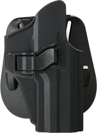 Toc pentru pistol efluky de mărime completă tip paddle, cu eliberare prin trăgaci, unghi reglabil, pentru HK USP 9mm/.40, polimer turnat prin injecție, negru 2