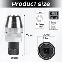 efuturetime Csavar Kihúzó Szerszám 3/8 Hüvelyk - Rozsdás és Sérült Csavarok Eltávolítására 6-12mm Fúrás Nélkül 2