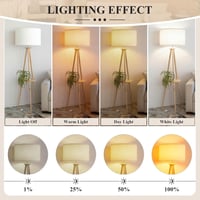 EFUTURETIME Fehér Textil Lámpaernyő 30cm E14/E27 Foglalat Álló- és Mennyezeti Lámpához 5