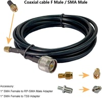 Egasky 9dBi Kültéri Antenna Vodafone 5G LTE WiFi 698-3700 MHz 3M Kábel TS9 SMA RP-SMA Csatlakozókkal 2