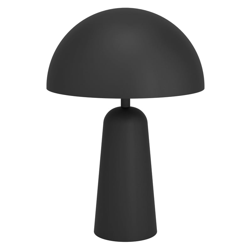 EGLO Aranzola stolna svjetiljka, noćna svjetiljka u obliku gljive, dekorativna stolna svjetiljka minimalističkog stila za dnevni boravak i spavaću sobu, crno-bijeli metal, E27