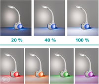 EGLO Arcones LED asztali lámpa érintésvezérléssel, RGB színváltó, dimmelhető 8
