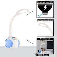 EGLO Arcones LED asztali lámpa érintésvezérléssel, RGB színváltó, dimmelhető 7
