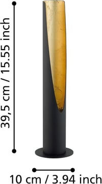 EGLO BARBOTTO asztali lámpa acél fekete-arany 5W - Gold, Table lamp 7