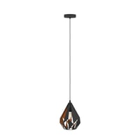 Lampă suspendată vintage EGLO Carlton 1 – lustră retro cu 1 bec, lampă de tavan 2