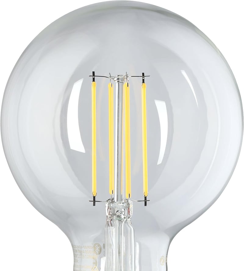 EGLO Connect.z E27 G95 ZigBee okos LED izzó Alexa vezérléssel, dimmelhető meleg fehér - G95, Warm White