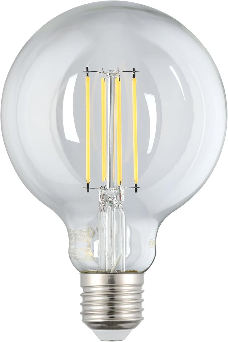 EGLO Connect.z E27 G95 ZigBee okos LED izzó Alexa vezérléssel, dimmelhető meleg fehér - G95, Warm White