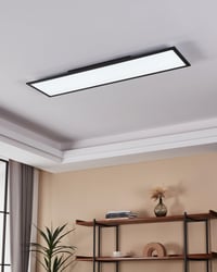 LED panel Eglo connect.z Salobrena-Z Smart Home, 120x30 cm, ZigBee, ovládanie cez aplikáciu a hlasom, nastaviteľná farba svetla, stmievateľný, čierny hliník 5