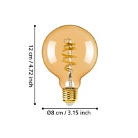 Bec LED Smart Home EGLO connect.z E27 G80, sursă de lumină inteligentă ZigBee 7