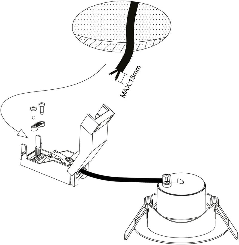 EGLO connect.z Smart LED beépíthető spotlámpa 88mm ZigBee Alexa vezérlés RGB dimmelhető - White, Without remote control