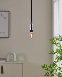 EGLO connect.z Smart LED žarulja E14 C35 ZigBee - Prigušiva vintage dekorativna žarulja od dimljenog stakla, topla bijela, 4W, upravljanje putem Alexe i aplikacije, crna 2