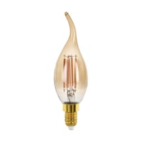 Bec LED EGLO E14 Retro, Vintage, Lumânare, Dimmabil, Auriu - Sursă de lumină decorativă cu filament 1