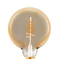 EGLO E27 LED retro spiralna žarulja s mogućnošću prigušivanja, Globe G125 | Vintage dekorativna jantarna, 4W (25W), 245 lumena, toplo bijela 2000K, Edison žarulja, Ø 12,5 cm 5