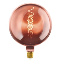 EGLO E27 G200 Globe LED žarulja, prigušiva, spiralna retro vintage dekorativna žarulja, boja bakra, 4W, 40 lumena, topla bijela 1600K, Ø 20 cm 1