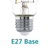 EGLO LED žiarovka E27, so zrkadlovou hlavou v striebornej farbe, svetelný zdroj bez oslnenia, tvar A60, energeticky úsporná banka 4