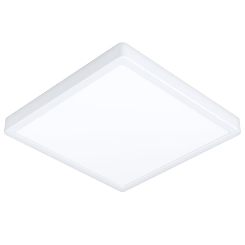 Inteligentné kúpeľňové stropné LED svietidlo EGLO Fueva 6-Z, ZigBee, RGB, teplá biela-studená biela, stmievateľné, biele, IP44, 29x29 cm, hlasové ovládanie Alexa