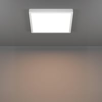 Inteligentné kúpeľňové stropné LED svietidlo EGLO Fueva 6-Z, ZigBee, RGB, teplá biela-studená biela, stmievateľné, biele, IP44, 29x29 cm, hlasové ovládanie Alexa 3
