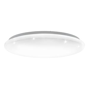 Plafonieră LED EGLO Giron-S 40W cu efect de cer înstelat, corp de iluminat rotund pentru sufragerie și — abajur crăpat (stare: vezi a 2-a imagine)
