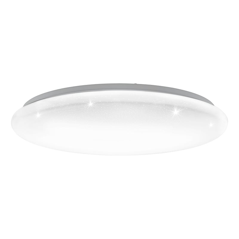LED stropné svietidlo EGLO Giron-S, 1-bodové, priehľadné tienidlo, 40 W, moderné osvetlenie do obývačky a spálne