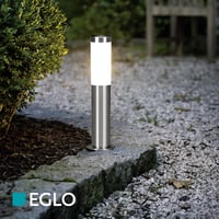 EGLO Helsinki LED kültéri lámpa E27 rozsdamentes acél ezüst - 7 x 7 x 45 cm, Silver, Path light H 45 cm 4