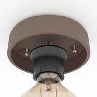 Lampă de tavan rotundă EGLO Mogano din oțel de culoarea cafelei moka - Iluminat pentru living și dormitor 4