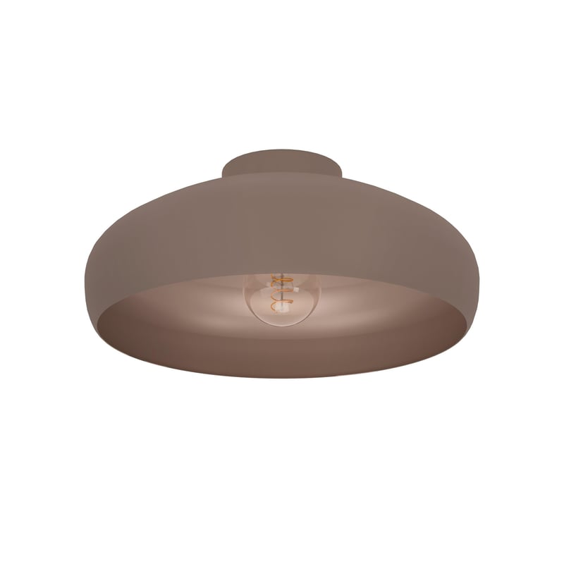 Lampă de tavan rotundă EGLO Mogano din oțel de culoarea cafelei moka - Iluminat pentru living și dormitor