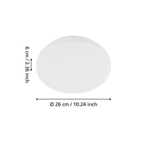 EGLO Pogliola LED stropna svjetiljka, Ø 26 cm, okrugla stropna rasvjeta 3