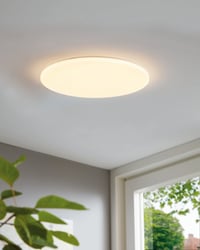 LED stropné svietidlo EGLO Pogliola 50 cm biele, 1-bodové, oceľ a plast, do obývačky, kuchyne, kancelárie a predsiene 7