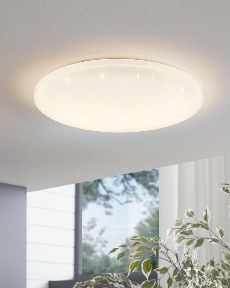 EGLO Pogliola-S LED mennyezeti lámpa 31 cm kristályhatás fehér - Ø 31 cm, With crystal effect, IP20