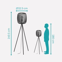 Lampadar EGLO Romazzina cu Trepied, Design Modern pentru Sufragerie - Lampă de Podea Elegantă pentru Casă 6