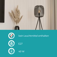 Lampadar EGLO Romazzina cu Trepied, Design Modern pentru Sufragerie - Lampă de Podea Elegantă pentru Casă 5