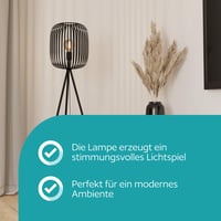 Lampadar EGLO Romazzina cu Trepied, Design Modern pentru Sufragerie - Lampă de Podea Elegantă pentru Casă 3
