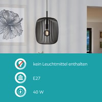 Závesné svietidlo EGLO Romazzina, nad jedálenský stôl, 1-bodový luster 4