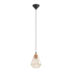 EGLO Tarbes viseća svjetiljka E27 - bakar-crna - Ø 17,5 cm