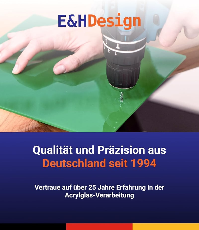 EH Design Akril üveg lap fehér 250x250x3mm UV-álló
