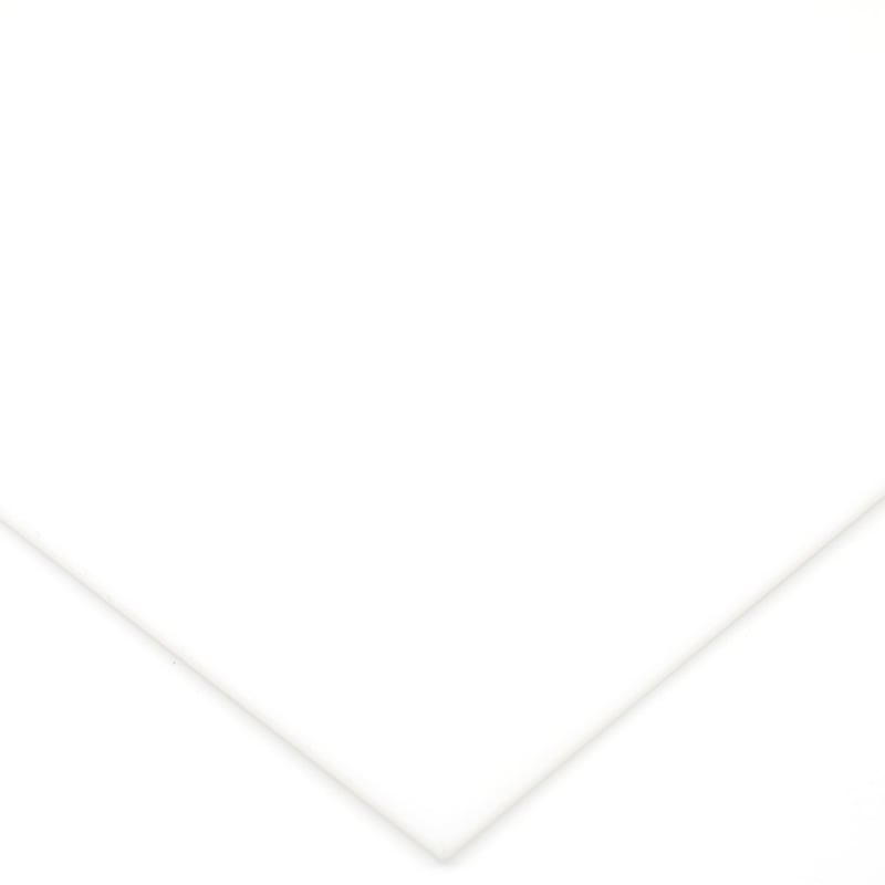 Akrylátová doska EH Design, odolná voči UV žiareniu - biela - 250x250x3 mm