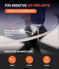 EH Design Akril üveglemez 150mm átmérő 3mm vastagság UV-álló 2
