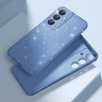 Husă Eherui din silicon TPU cu sclipici pentru Samsung Galaxy S24 Plus și S25 Plus, husă de protecție subțire, rezistentă la șocuri și anti-amprente, albastru 3