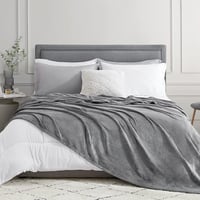 EHEYCIGA Fleece Ágytakaró 150x200 cm Szürke Puha Meleg Kanapé Takaró 8