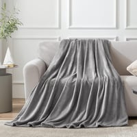 EHEYCIGA Fleece Ágytakaró 150x200 cm Szürke Puha Meleg Kanapé Takaró 9