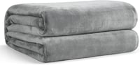 EHEYCIGA Fleece Ágytakaró 150x200 cm Szürke Puha Meleg Kanapé Takaró 1