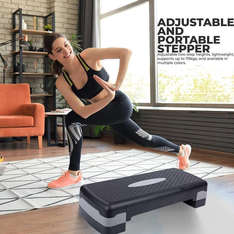 EHIOG Aerobic Stepper Magasságállítható 10-15 cm Fitness Lépcsőzőpad Otthonhoz