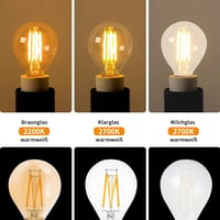 ehomeled E14 LED G45 2300K meleg fehér dekoratív izzó 4W filament 4db 5