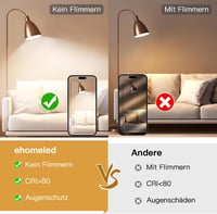 ehomeled E14 LED G45 2300K meleg fehér dekoratív izzó 4W filament 4db 6