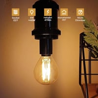 ehomeled E14 LED G45 2300K meleg fehér dekoratív izzó 4W filament 4db 4