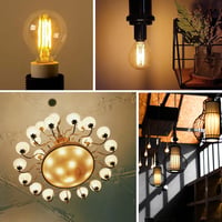 ehomeled E14 LED G45 2300K meleg fehér dekoratív izzó 4W filament 4db 7