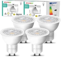 ehomeled GU10 LED izzó 4W 470 lumen semleges fehér 4000K, 40W helyettesítő, 4 darab 1